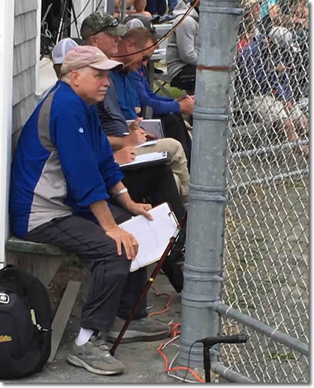 Sitting with the scouts in the Cape Cod League